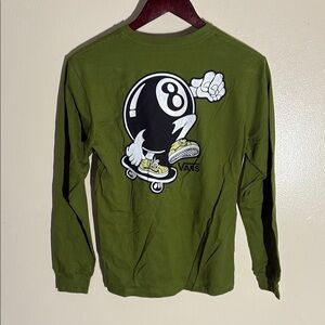 Vans Green Graphic Long Sleeve Shirt